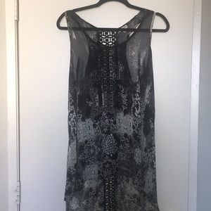 Lily White see through racer back top